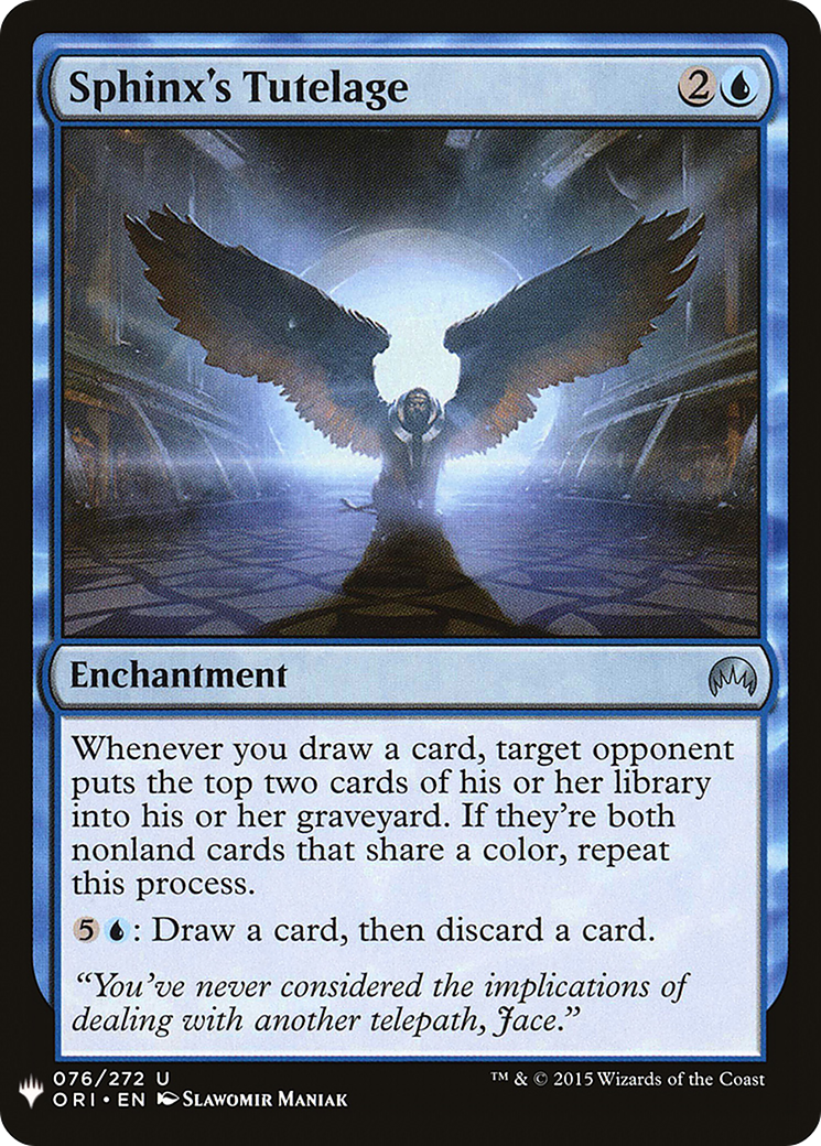 Sphinx's Tutelage (LIST-076) - The List
