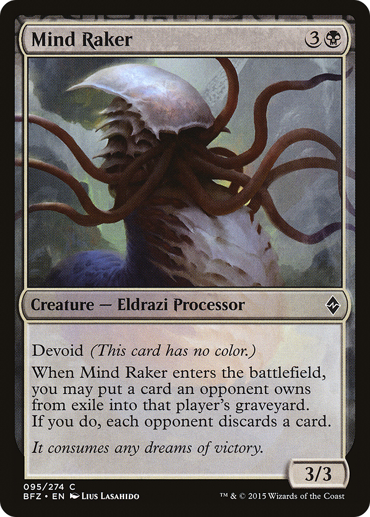 Mind Raker (BFZ-095) - Battle for Zendikar: (devoid) Foil