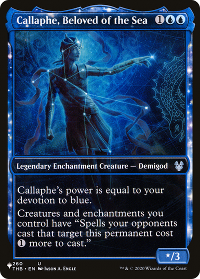 Callaphe, Beloved of the Sea (Showcase) (LIST-260/254) - The List: (enchantment, Showcase)