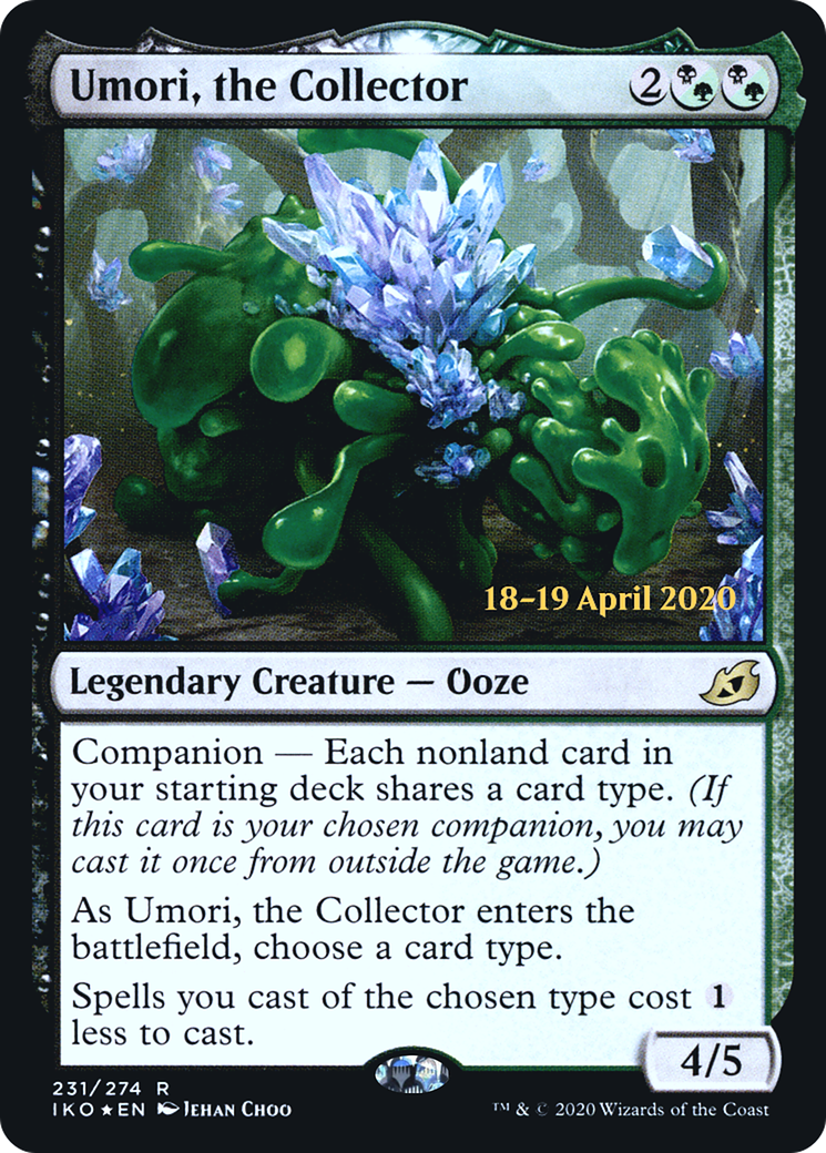 Umori, the Collector (PRE-231) - Ikoria: Lair of Behemoths Promos: (companion) Foil