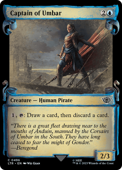 Captain of Umbar (Showcase Scrolls) (LTR-496) - The Lord of the Rings: Tales of Middle-earth: (Showcase) Foil