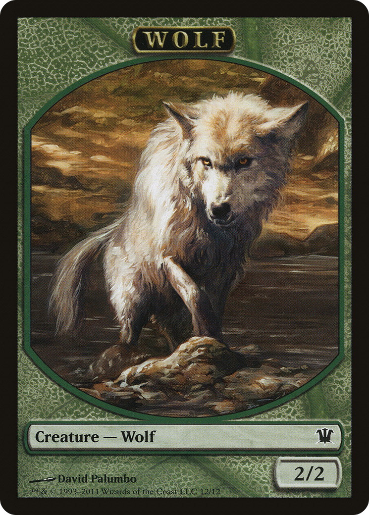Wolf Token (12) (ISD-012) - Innistrad Tokens