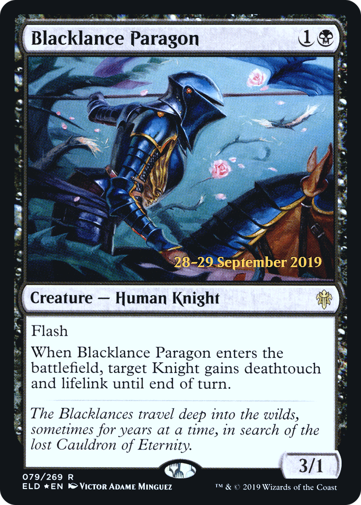 Blacklance Paragon (PRE-079) - Throne of Eldraine Promos Foil
