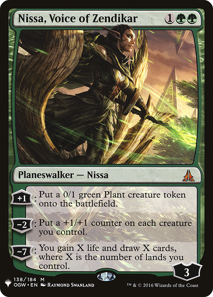 Nissa, Voice of Zendikar (LIST-138) - The List