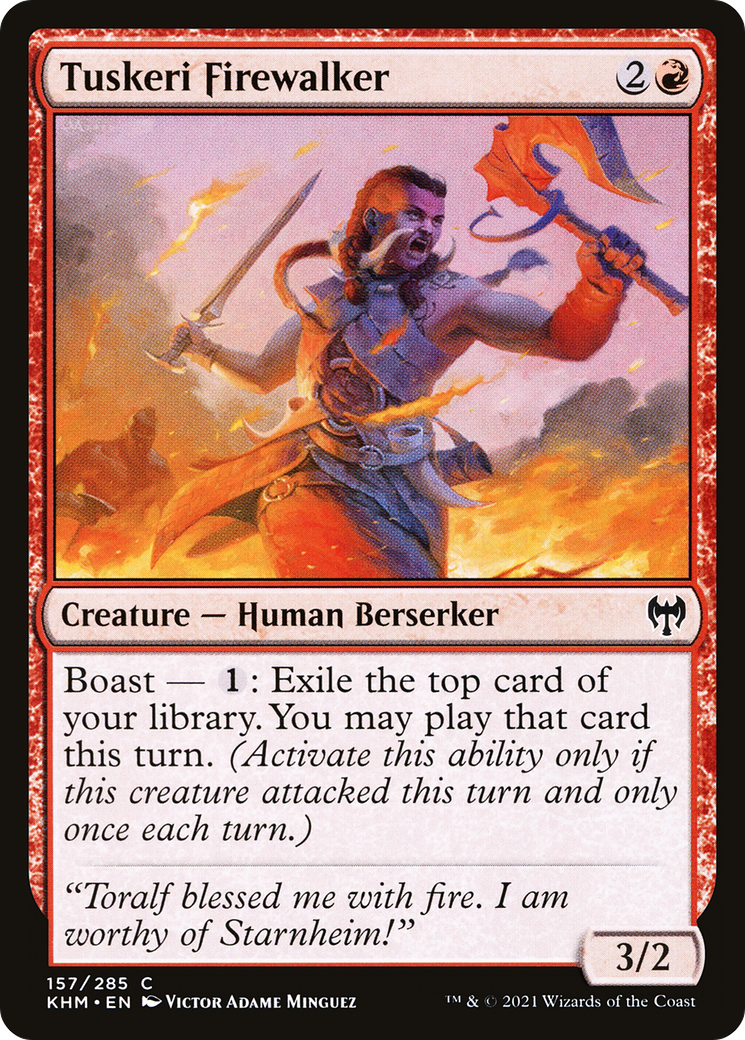 Tuskeri Firewalker (KHM-157) - Kaldheim Foil
