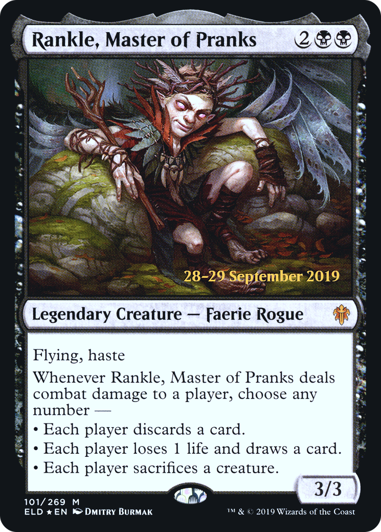 Rankle, Master of Pranks (PRE-101) - Throne of Eldraine Promos Foil