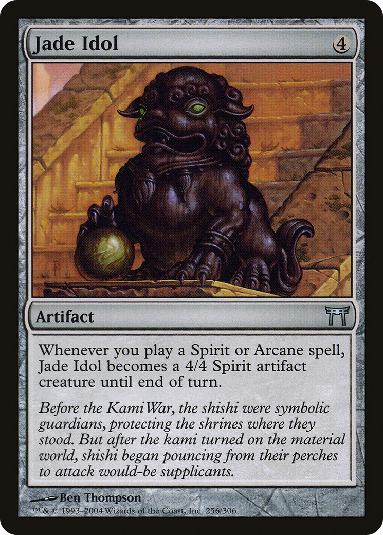 Jade Idol (CHK-256) - Champions of Kamigawa Foil