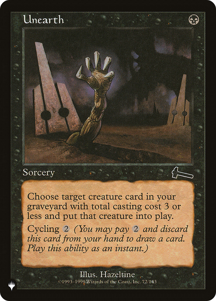 Unearth (LIST-72/143) - The List