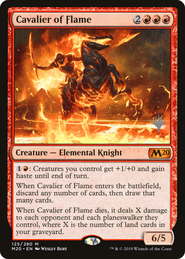 Cavalier of Flame (PPM20-125) - Core Set 2020 Promos Foil