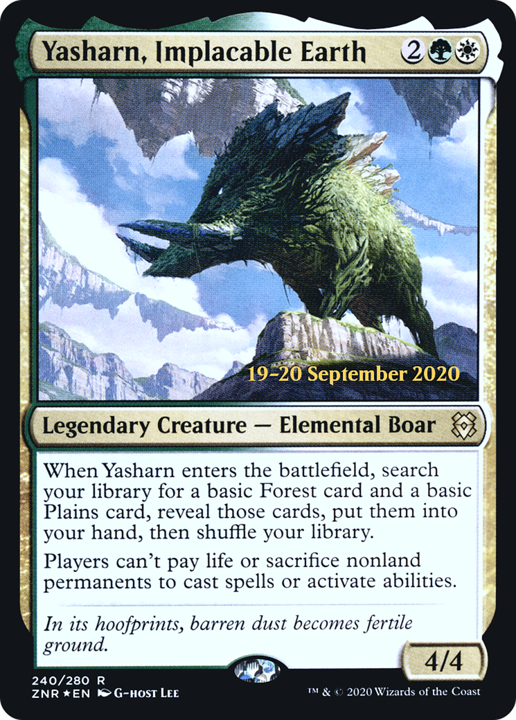 Yasharn, Implacable Earth (PRE-240) - Zendikar Rising Promos Foil