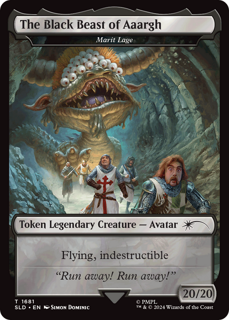 The Black Beast of Aaargh - Marit Lage Token (SLD-1681) - Secret Lair Drop / The Black Beast of Aaargh