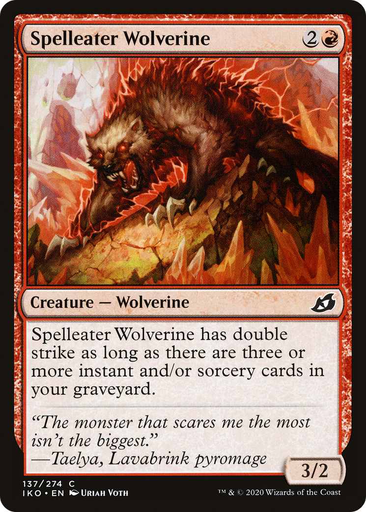 Spelleater Wolverine (IKO-137) - Ikoria: Lair of Behemoths Foil