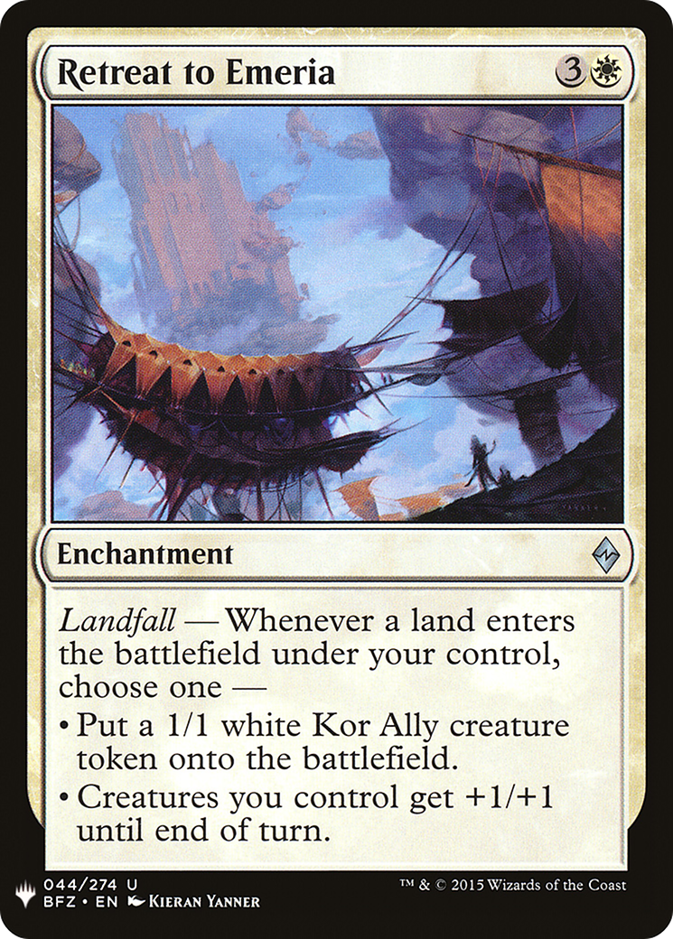 Retreat to Emeria (LIST-BFZ-44) - The List