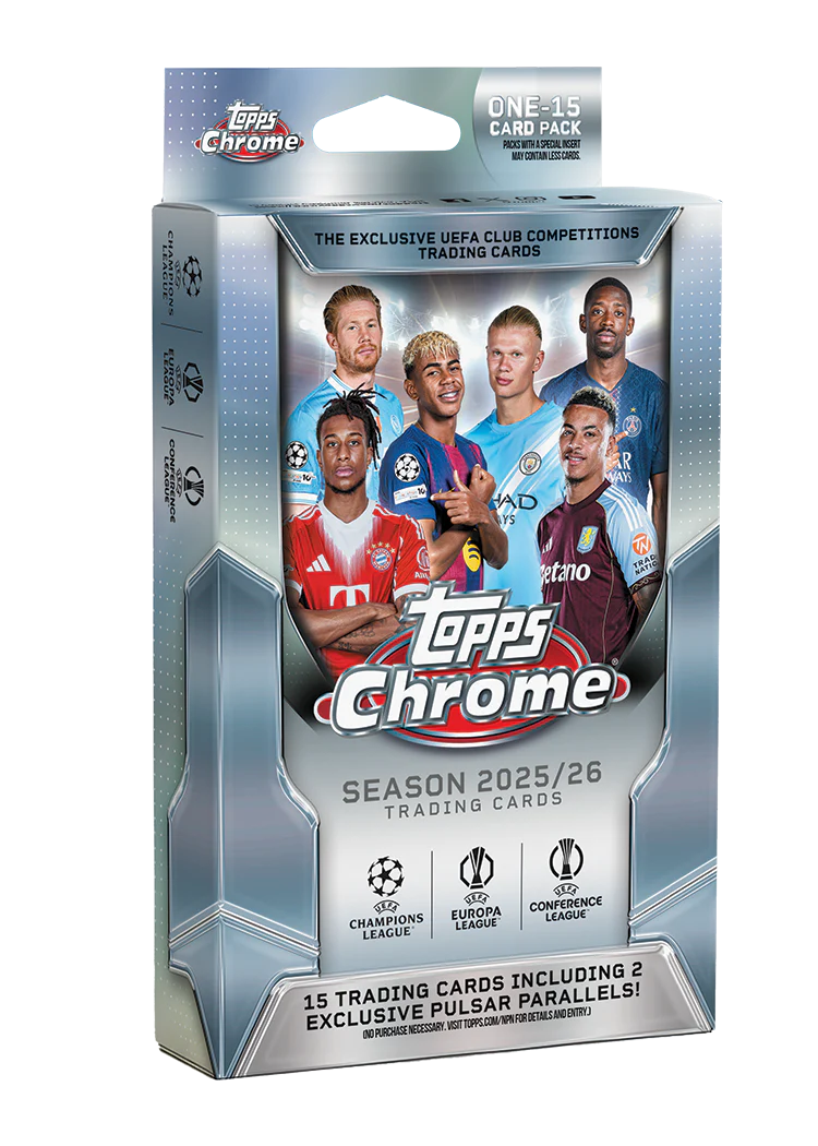 Topps Chrome: UEFA Club Competitions 2025/26 - Hanger Box