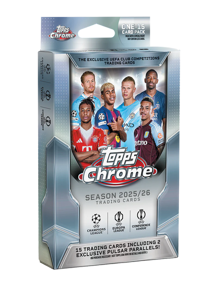 Topps Chrome: UEFA Club Competitions 2025/26 - Hanger Box