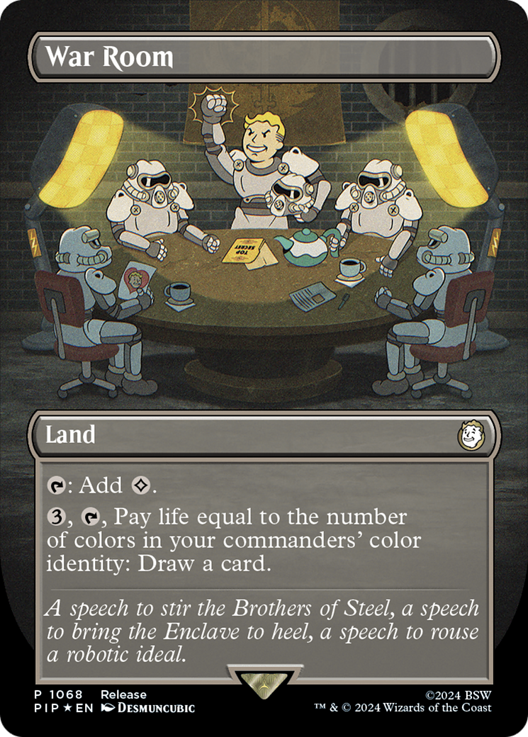 War Room (Borderless) (LARP-1068) - Fallout (Borderless) Foil
