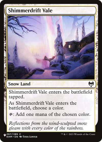 Shimmerdrift Vale (LIST-267/285) - The List: (snow)