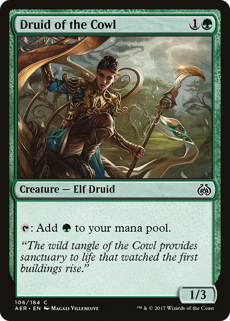 Druid of the Cowl (AER-106) - Aether Revolt Foil