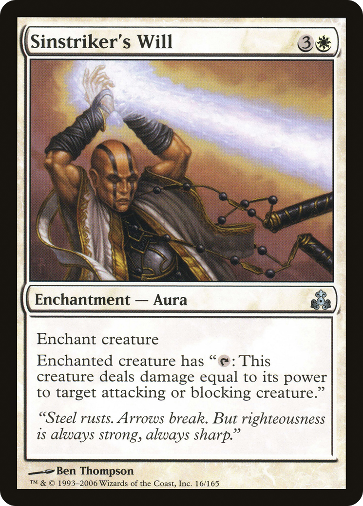 Sinstriker's Will (GPT-016) - Guildpact Foil