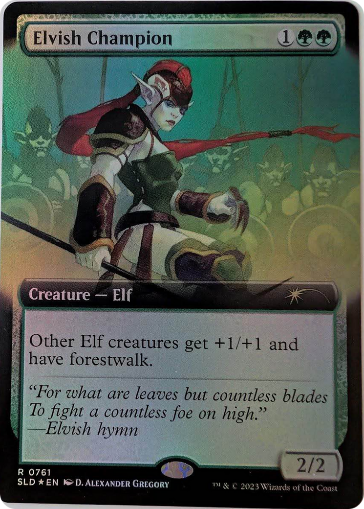 Elvish Champion (Extended Art) (SLD-761) - Secret Lair Drop: (Extended Art) Foil