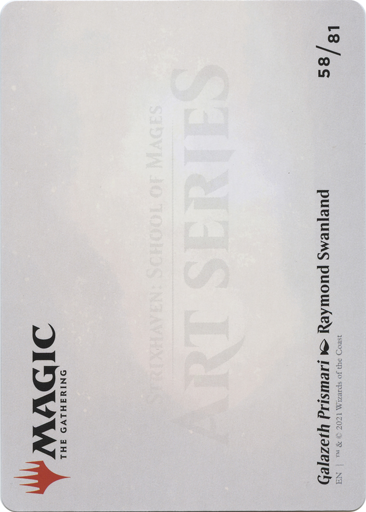 Galazeth Prismari // Galazeth Prismari (ASTX-058) - Strixhaven Art Series (Borderless) Foil