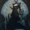 Liliana of the Veil // Liliana of the Veil (ADMU-024) - Dominaria United Art Series (Borderless) Foil