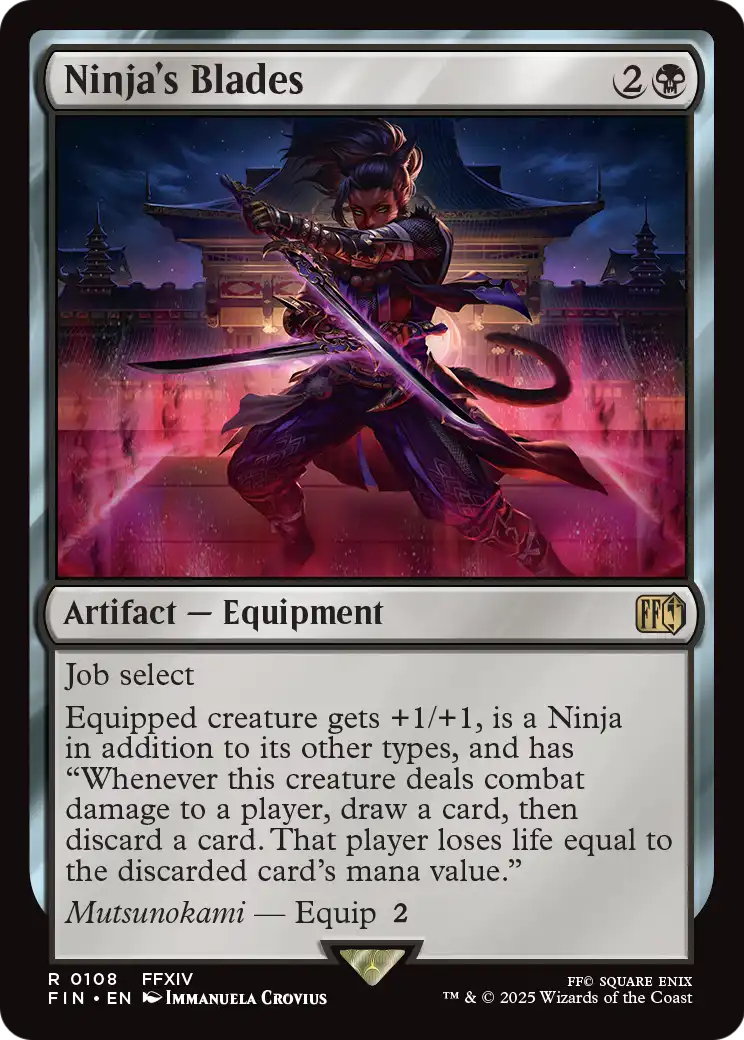 Ninja's Blades (FIN-108) - FINAL FANTASY Foil