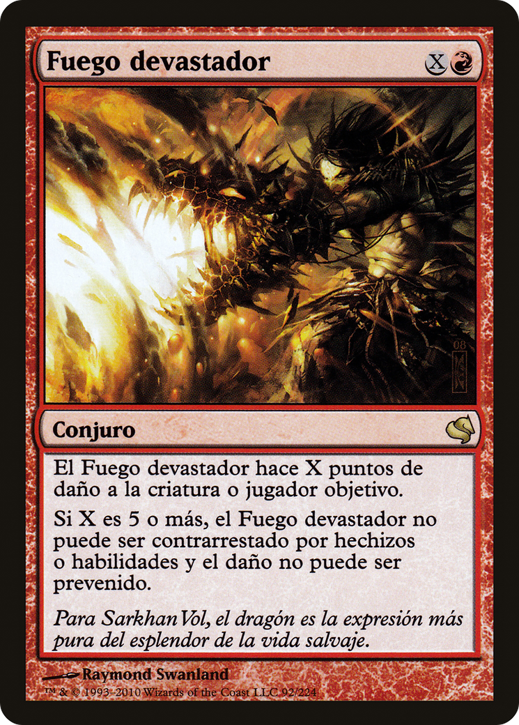 Banefire (Spanish) - "Fuego devastador" (PS11-092) - Salvat 2011