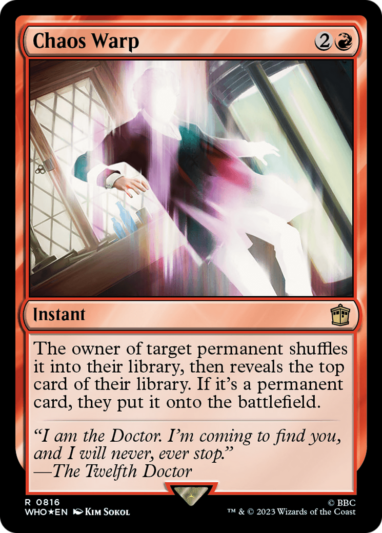 Chaos Warp (Surge Foil) (WHO-816) - Doctor Who Foil