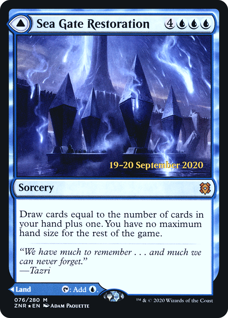 Sea Gate Restoration (PRE-076) - Zendikar Rising Promos Foil