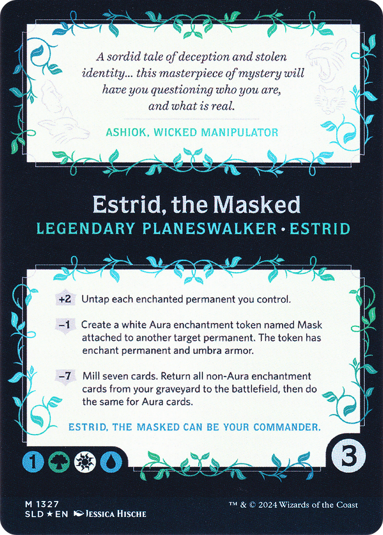 Estrid, the Masked (SLD-1327) - Secret Lair Drop (Borderless) Foil
