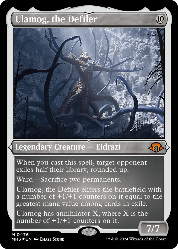 Ulamog, the Defiler (Foil Etched) (MH3-476) - Modern Horizons 3 Foil