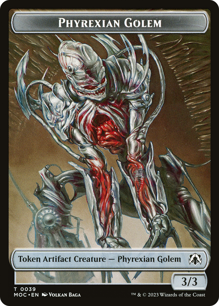 Phyrexian Golem (TMOC-039) - March of the Machine Commander Tokens