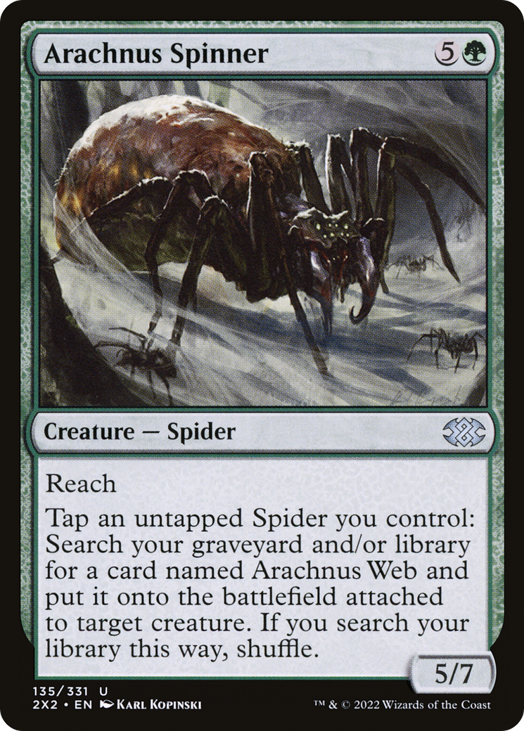 Arachnus Spinner (2X2-135) - Double Masters 2022 Foil