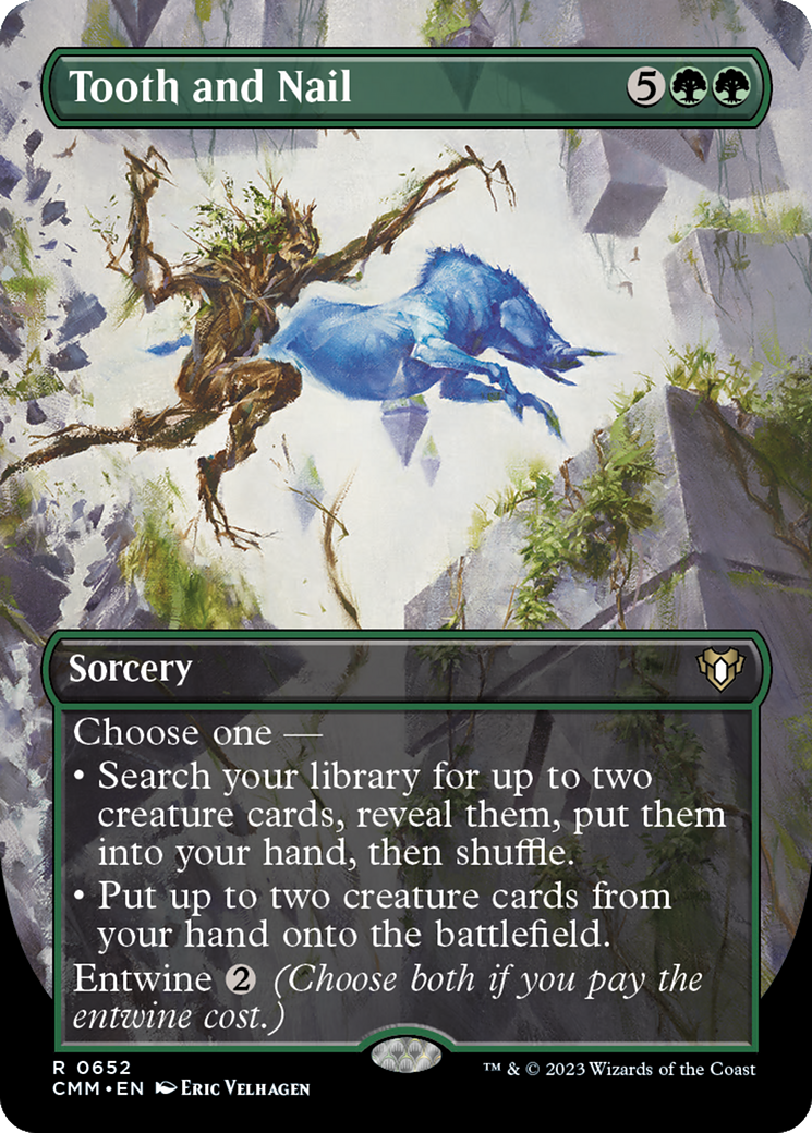 Tooth and Nail (Borderless) (CMM-652) - Commander Masters (Borderless) Foil