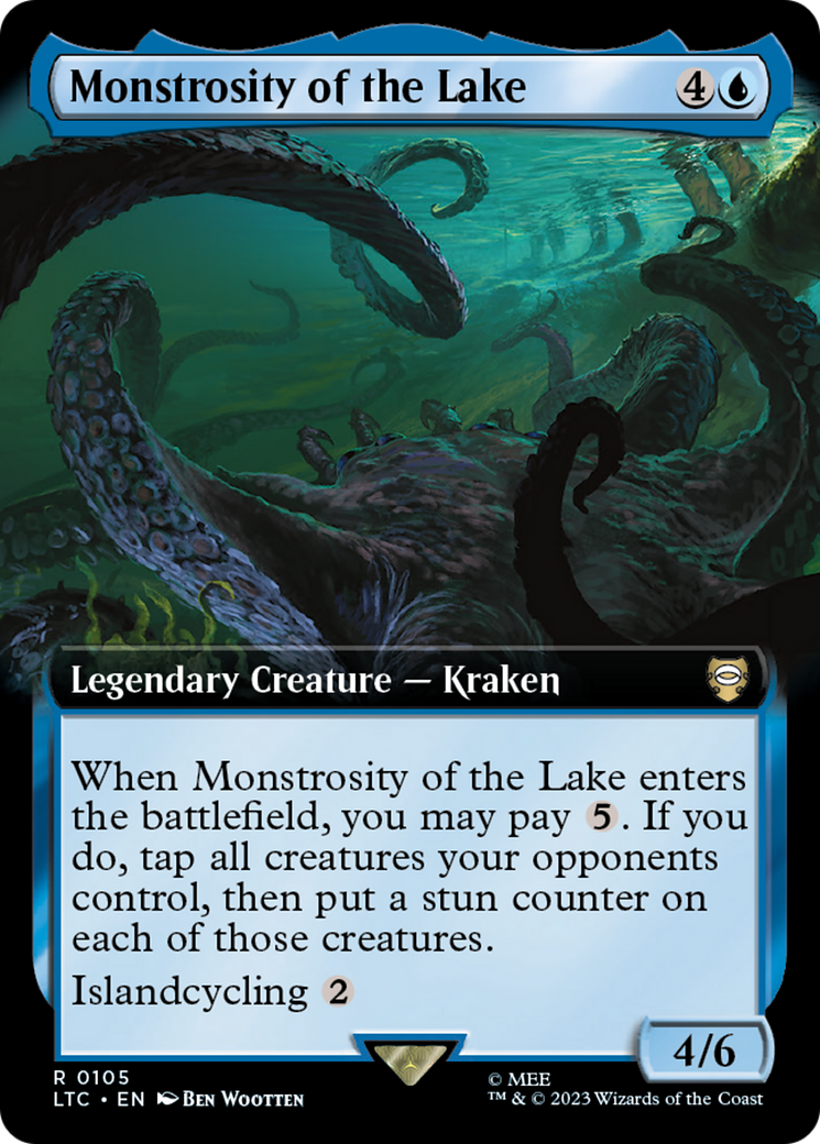 Monstrosity of the Lake (Extended Art) (LTC-105) - Tales of Middle-earth Commander: (Extended Art) Foil