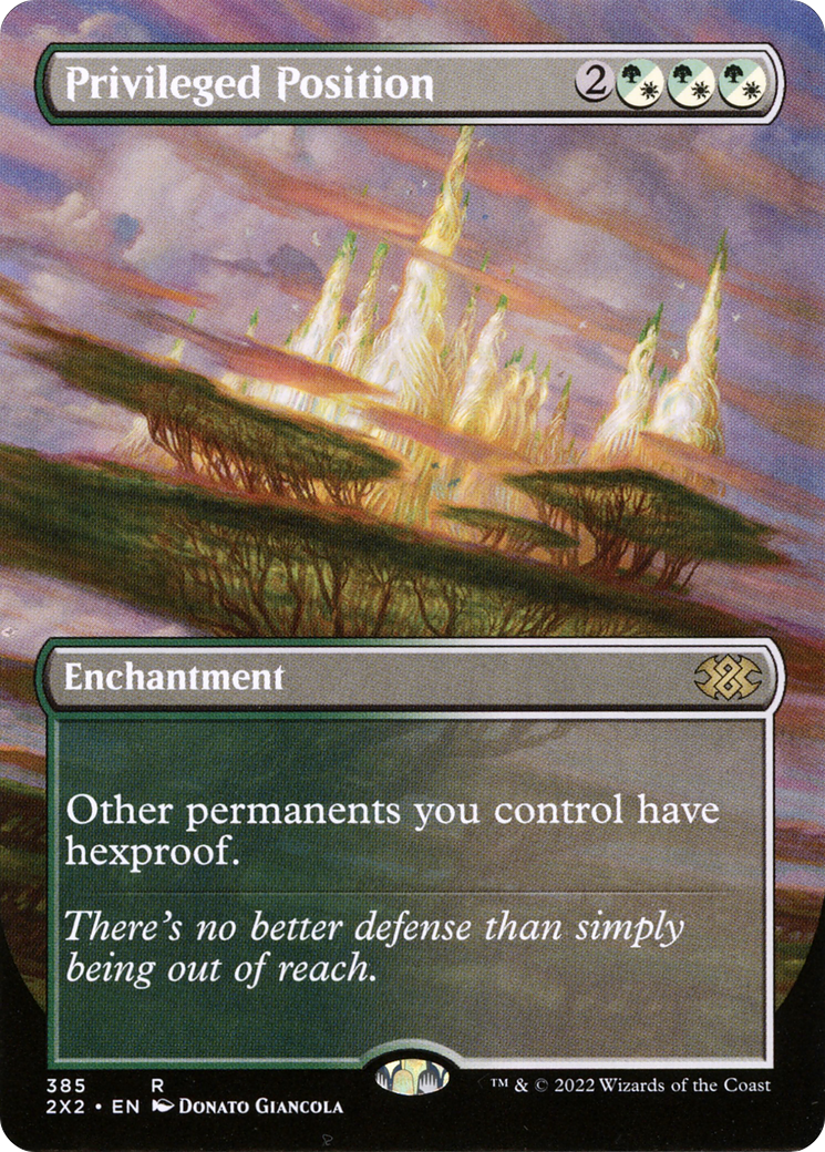 Privileged Position (Borderless) (2X2-385) - Double Masters 2022 (Borderless)