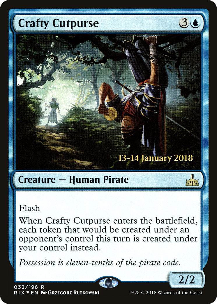 Crafty Cutpurse (PRE-033) - Rivals of Ixalan Promos Foil