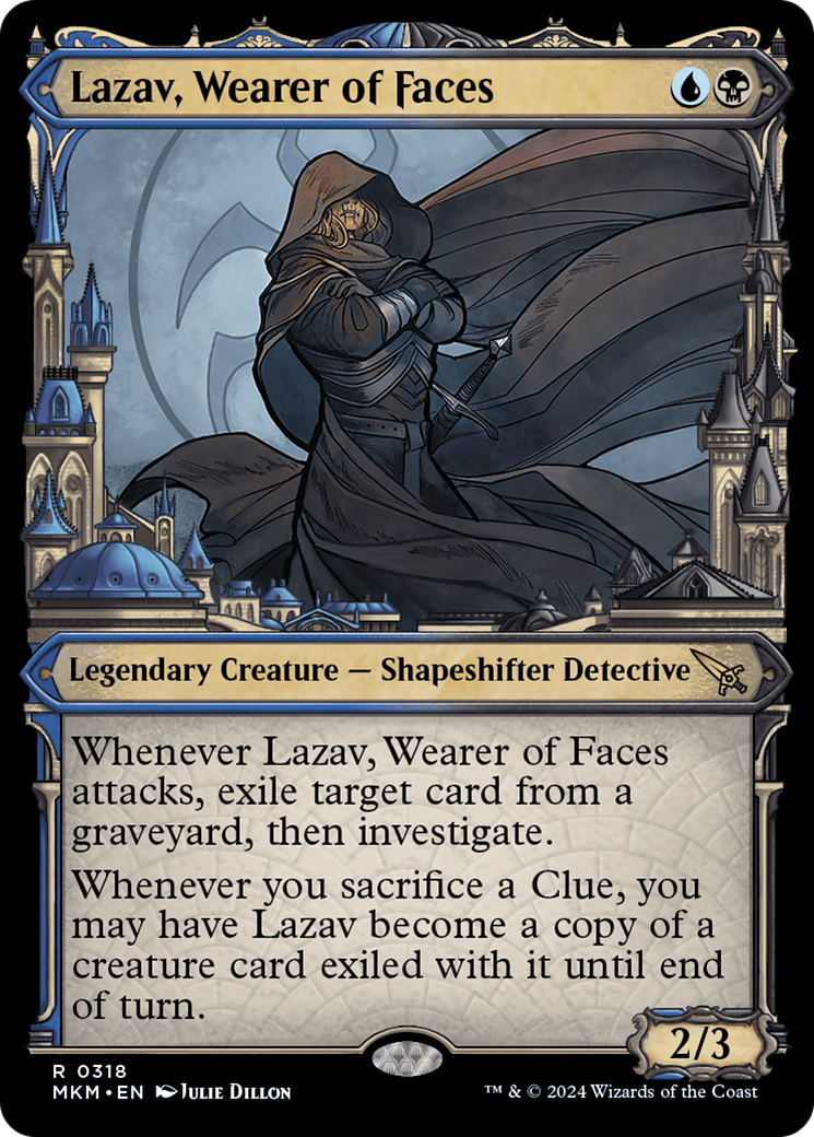 Lazav, Wearer of Faces (Showcase) (0318) (MKM-318) - Murders at Karlov Manor: (Showcase) Foil