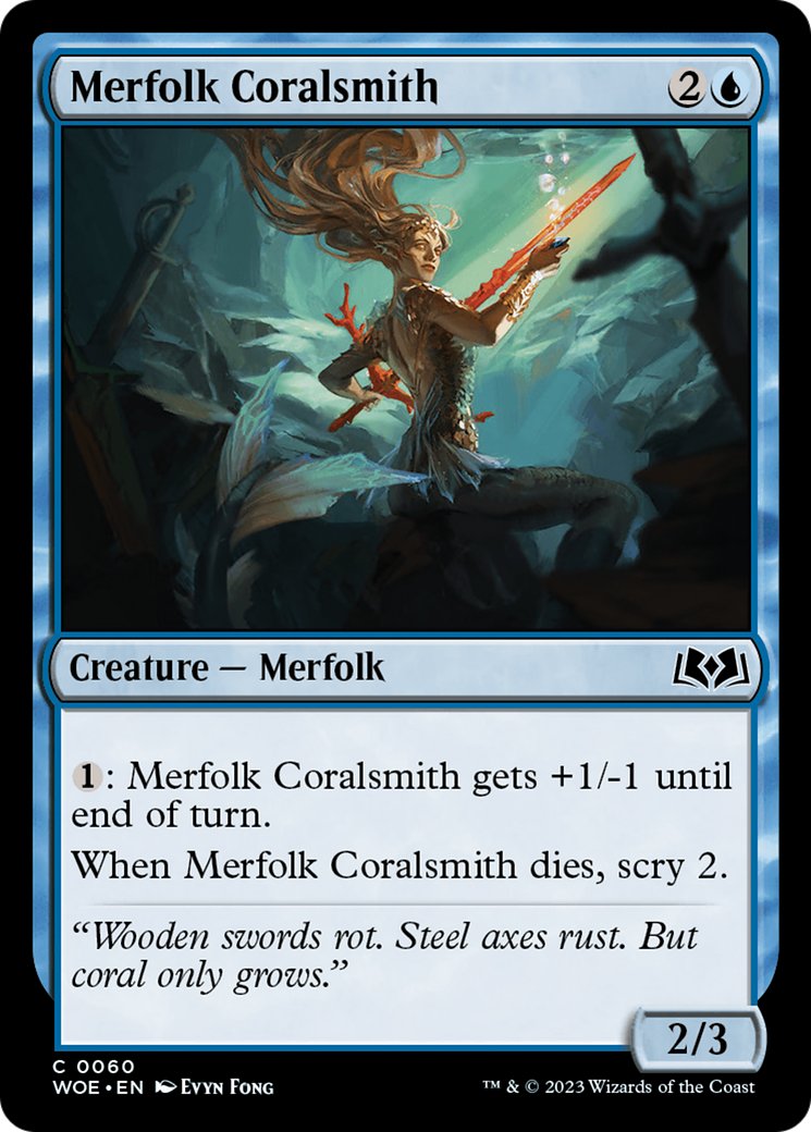 Merfolk Coralsmith (WOE-060) - Wilds of Eldraine Foil
