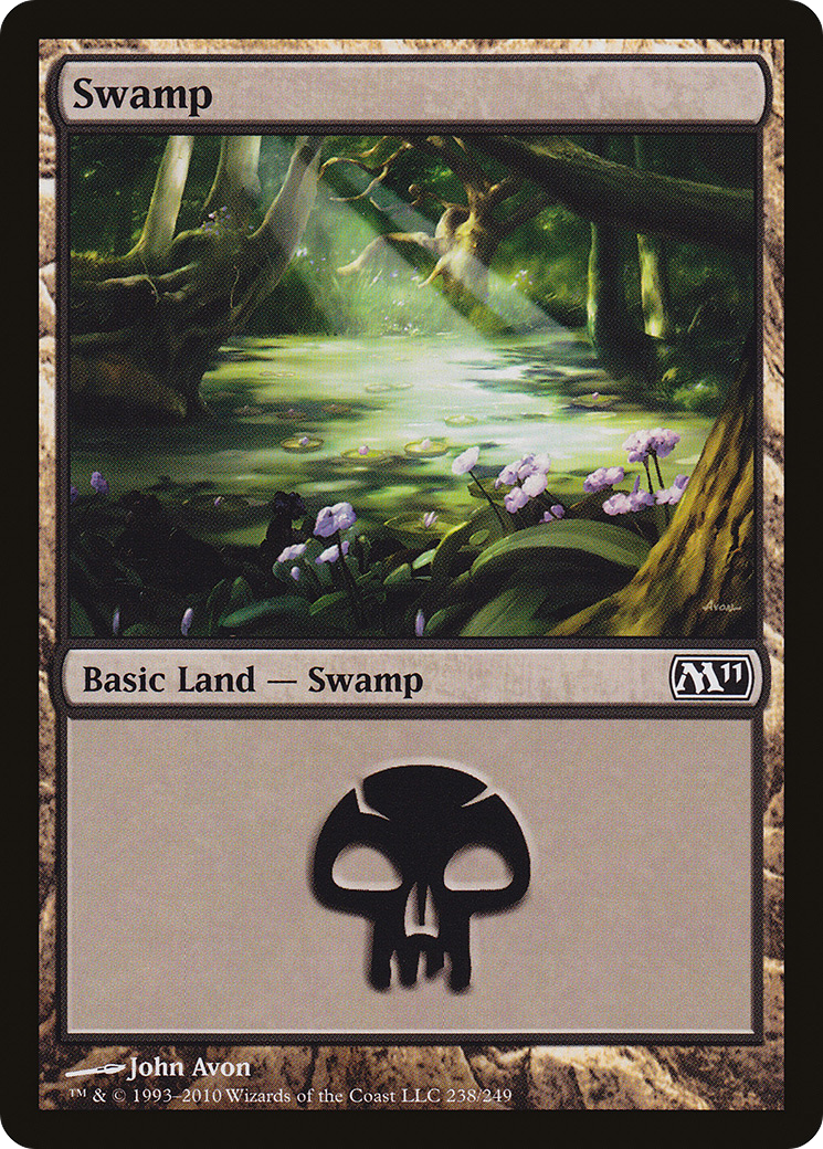 Swamp (238) (M11-238) - Magic 2011 Foil