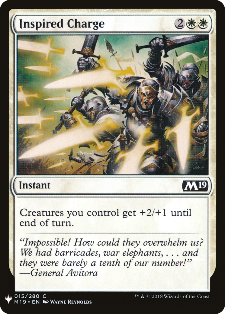 Inspired Charge (LIST-M19-15) - The List