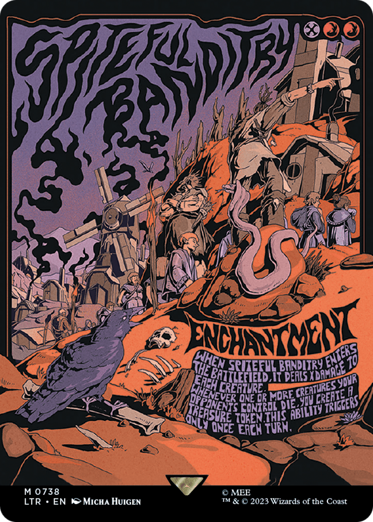 Spiteful Banditry (Borderless Poster) (LTR-738) - The Lord of the Rings: Tales of Middle-earth (Borderless) Foil