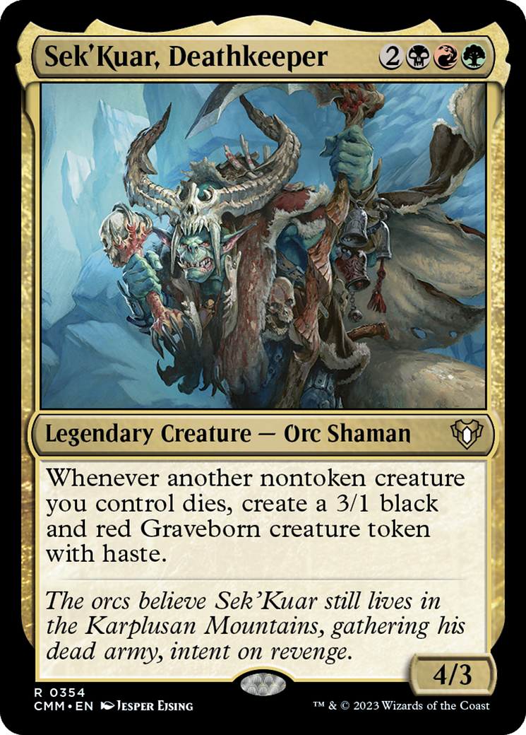 Sek'Kuar, Deathkeeper (CMM-354) - Commander Masters Foil