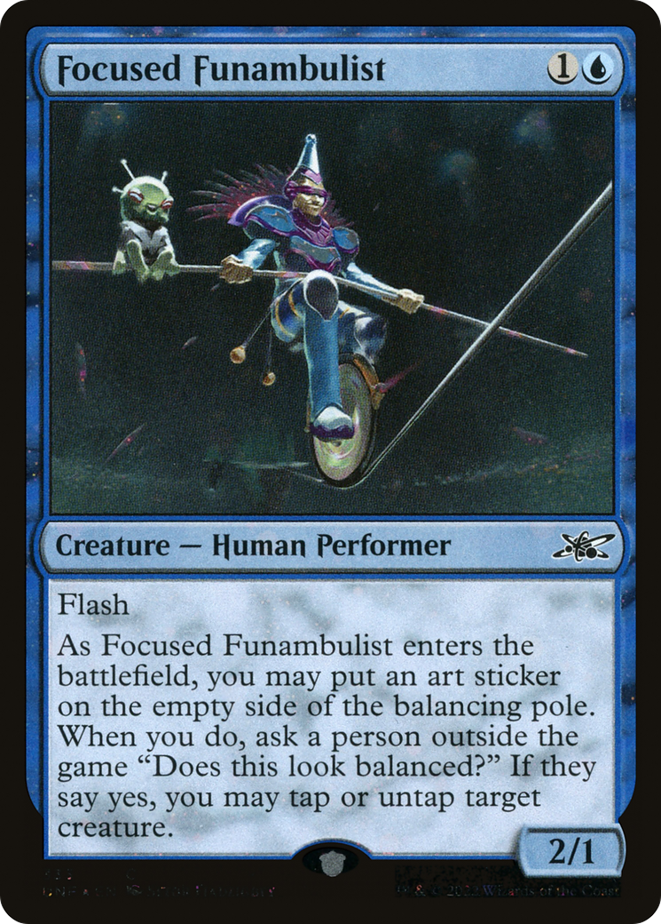 Focused Funambulist (Galaxy Foil) (UNF-333) - Unfinity Foil