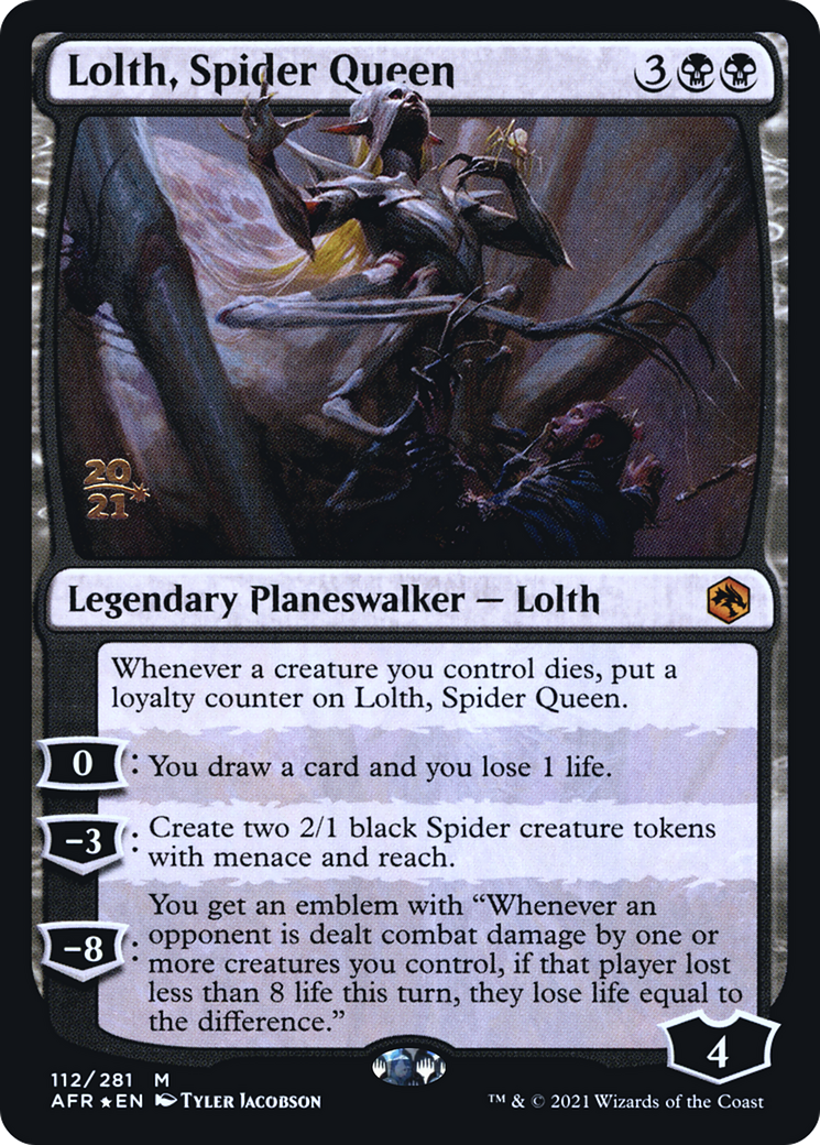 Lolth, Spider Queen (PRE-112) - Adventures in the Forgotten Realms Promos Foil