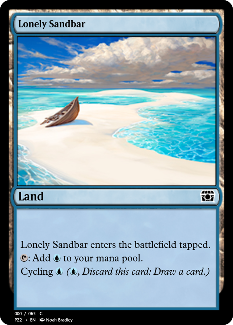 Lonely Sandbar (PZ2-65863) - Treasure Chest Foil
