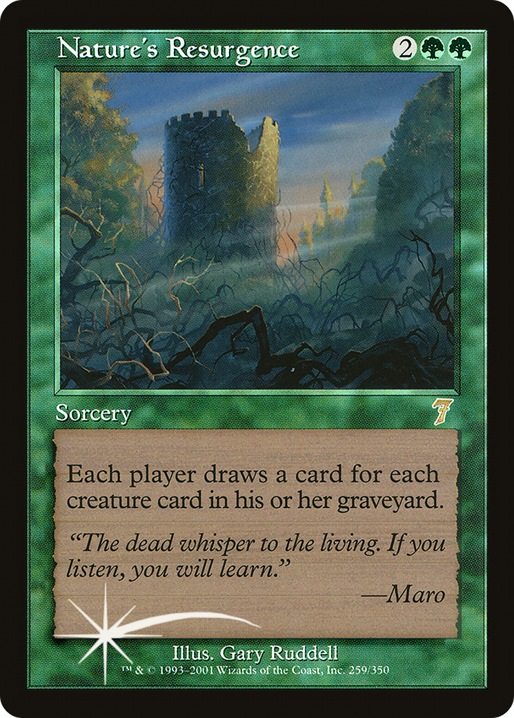 Nature's Resurgence (7ED-259) - 7th Edition Foil
