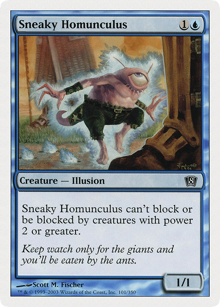 Sneaky Homunculus (8ED-101) - 8th Edition