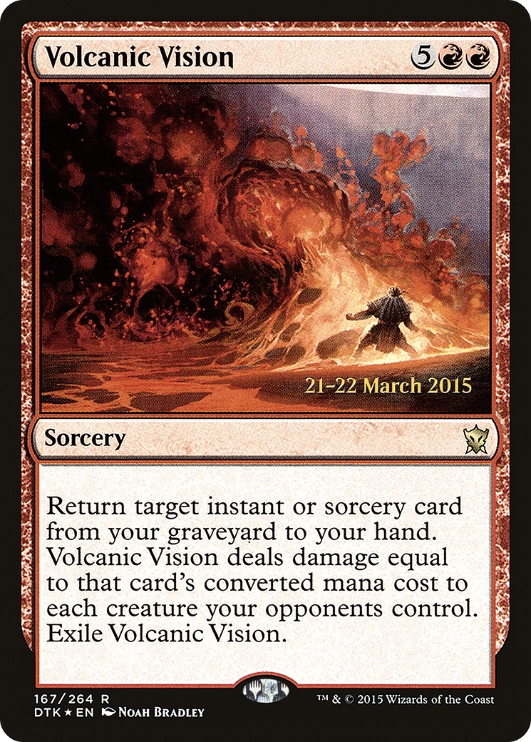Volcanic Vision (PRE-167) - Dragons of Tarkir Promos Foil